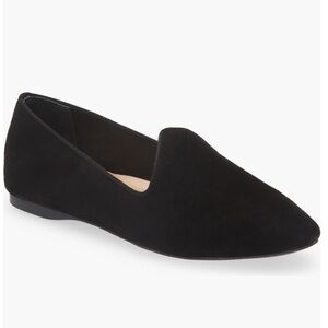 Birdies The Heron Velvet Slip On Flats Black